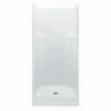 Outlet 🔔 Aquatic Industries Everyday 35-1/4 x 42 x 77-1/4 in. Alcove Shower Unit in White 😉 -Aquatic Industries Shop Query 121