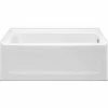 Coupon 🤩 Aquatic Industries 60 x 32 in. Soaker Drop-In Bathtub with Universal Drain in White ❤️ -Aquatic Industries Shop Query 123