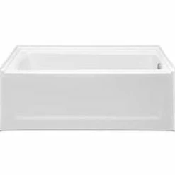 Coupon 🤩 Aquatic Industries 60 x 32 in. Soaker Drop-In Bathtub with Universal Drain in White ❤️