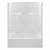 Promo 😍 Aquatic Industries Everyday 31-1/4x 60 in. Tub and Shower with Left Hand Drain in White 🧨 -Aquatic Industries Shop Query 124
