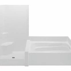 Best Pirce ⭐ Aquatic Industries Darsey 42 x 102 in. Tub and Shower with Right Hand Drain in White 🎁