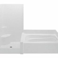 Cheapest ✨ Aquatic Industries Darsey 42 x 102 in. Tub and Shower with Left Drain in White 🔥