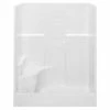 New 🔔 Aquatic Industries Everyday 35 x 60 x 72 in. Alcove Shower Unit in White 🥰 -Aquatic Industries Shop Query 152