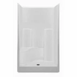 Wholesale 😉 Aquatic Industries Everyday 37-1/4 x 48 x 77-1/4 in. Alcove Shower Unit in White 😉