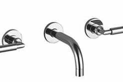 Cheap 🥰 Dornbracht USA 3-Hole 1.2 gpm Wall Mount Basin Mixer with Double-Handle in Polished Chrome 😀