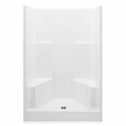 Budget 👍 Aquatic Industries Everyday 36-1/4 x 48 x 77-1/4 in. Alcove Shower Unit in White 😀