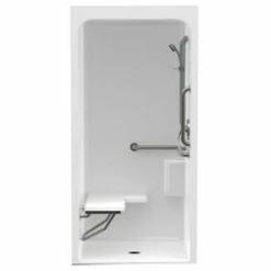 Buy 🔥 Aquatic Industries FreedomLine 36 x 36 in. ADA Shower with Left Hand Seat in White 😀