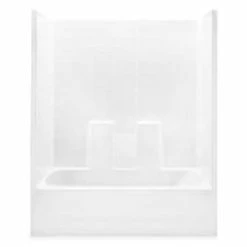 Buy 😉 Aquatic Industries Everyday 60 x 31-1/4 in. Tub & Shower Unit with Right Drain in White 😀
