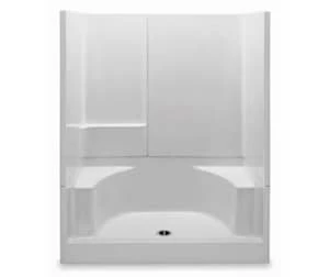 Outlet ๐ Aquatic Industries Remodeline Sectionals 35-1/4 x 60 x 73-1/4 in. Alcove Shower Unit in White ๐งจ 3 Outlet ๐ Aquatic Industries Remodeline Sectionals 35-1/4 x 60 x 73-1/4 in. Alcove Shower Unit in White ๐งจ