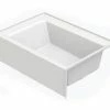 Outlet 💯 Aquatic Industries Everyday 60 x 42 in. Soaker Alcove Bathtub with Left Drain in White 😀 1 Outlet 💯 Aquatic Industries Everyday 60 x 42 in. Soaker Alcove Bathtub with Left Drain in White 😀 -Aquatic Industries Shop Query 2