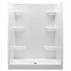 New 😉 Aquatic Industries 34 x 60 x 76 in. Alcove Shower Unit in White ❤️