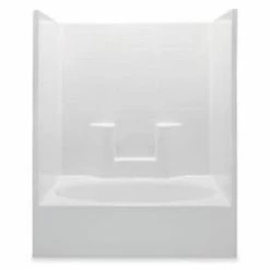 Hot Sale 🎉 Aquatic Industries Everyday 60 x 42 in. Tub & Shower with Left Drain in White 😀