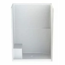 New ❤️ Aquatic Industries Everyday 34 x 60 x 81-1/4 in. Alcove Shower Unit in White 🎁