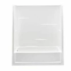 Brand new 🥰 Aquatic Industries Everyday 31 in. Gelcoat Above Floor Reinforced Tub and Shower with Right Hand Drain in White 🎁