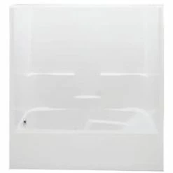 New 🎉 Aquatic Industries Everyday 72 x 37-1/4 in. Tub & Shower Unit with Right Drain in White ⭐