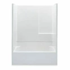 Outlet ⭐ Aquatic Industries Everyday 54 x 30-1/4 in. Tub & Shower with Left Drain in White 🔔