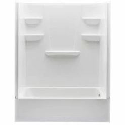 Cheapest 🎉 Aquatic Industries Everyday 60 x 31-1/4 in. Tub & Shower Unit with Right Drain in White 👏