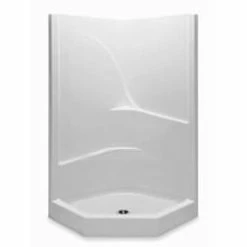 Best deal 🌟 Aquatic Industries Remodeline Sectionals 39-1/4 x 39-1/4 x 73-1/4 in. Corner Shower Unit in White ⭐
