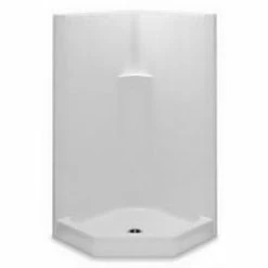 Brand new 🌟 Aquatic Industries Everyday 39-1/4 x 39-1/4 x 73-1/4 in. Corner Shower Unit in White 😍