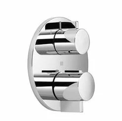 Hot Sale 🧨 Dornbracht USA Tara Two Handle Function Bathtub & Shower Faucet in Polished Chrome (Trim Only) 🌟