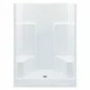 New ⌛ Aquatic Industries Everyday 36-1/4 x 60 x 76-1/4 in. Alcove Shower Unit in White 🎁 -Aquatic Industries Shop Query 265