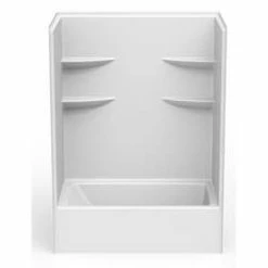 Promo 🥰 Aquatic Industries 60 x 34 in. Tub and Shower with Left Hand Drain in White 🛒