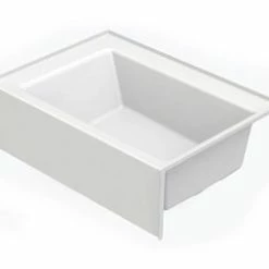 Outlet 🔔 Aquatic Industries Everyday 60 x 42 in. Soaker Alcove Bathtub with Right Drain in White ⌛