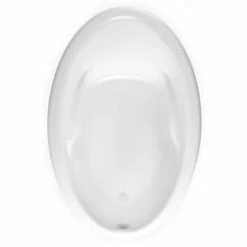 Promo 🥰 Aquatic Industries Builder's Choice 57 x 38 in. Soaker Drop-In Bathtub with Universal Drain in White 🔥