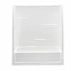Best Sale 🔥 Aquatic Industries Everyday 60 x 31-1/4 in. Tub & Shower with Left Drain in White 🎉 -Aquatic Industries Shop Query 31