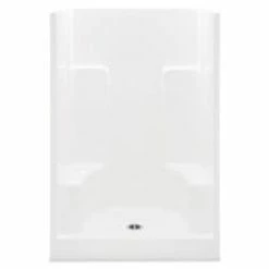 Best Sale 😍 Aquatic Industries Everyday 36-1/4 x 48 x 73-1/4 in. Alcove Shower Unit in White 👏