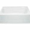 Promo ⌛ Aquatic Industries Everyday 60 x 37-1/4 in. Soaker Alcove Bathtub with Left Drain in White 🔥 -Aquatic Industries Shop Query 320