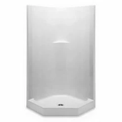 New 🥰 Aquatic Industries Everyday 39-1/4 x 39-1/4 x 81-1/4 in. Corner Shower Unit in White ⭐