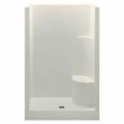 Wholesale 🎉 Aquatic Industries Everyday 48 x 34-3/4 in. Shower Raisd Seat in Biscuit ⌛