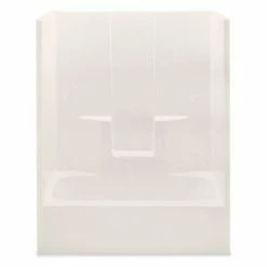 Top 10 ❤️ Aquatic Industries Everyday 60 x 33-1/4 in. Tub & Shower Unit with Right Drain in Biscuit 💯