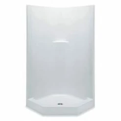 Discount 🥰 Aquatic Industries Everyday 37-1/4 x 37-1/4 x 79-1/4 in. Corner Shower Unit in White 😍