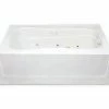 Wholesale 🤩 Aquatic Industries Everyday 60 x 43-1/4 in. Soaker Alcove Bathtub with Right Drain in White 🧨 -Aquatic Industries Shop Query 395