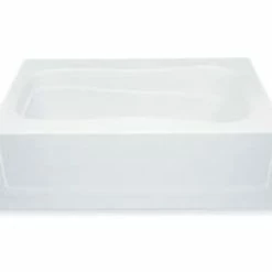 Hot Sale ⌛ Aquatic Industries Everyday 60 x 36 in. Right-Hand Alcove Bath Tub in White 🔥