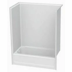 Cheapest 💯 Aquatic Industries Everyday 60 x 32 in. Right-Hand Tub and Shower in White 🔥
