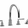 Flash Sale 🌟 Dornbracht USA Tara Deckmount Tub Mixer Hand Shower with Double Lever Handle in Polished Chrome 🔥 -Aquatic Industries Shop Query 413