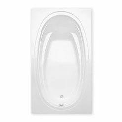 Best Sale 😉 Aquatic Industries Elements 60 x 42 in. Whirlpool Drop-In Bathtub with Universal Drain in White 😀