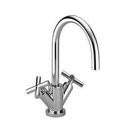Best Pirce ✔️ Dornbracht USA Deck Mount Bathroom Sink Faucet Mixer with Double Cross Handle in Matte Black 🔔
