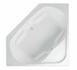 Promo 😀 Aquatic Industries Builder's Choice 60 x 60 in. Whirlpool Drop-In Bathtub with Center Drain in White 👏