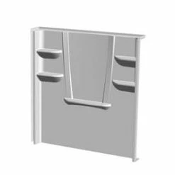 Deals π Aquatic Industries 8 x 60 x 62 in. Back Shower Wall in White π