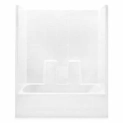 Discount 🧨 Aquatic Industries Everyday 60 x 30 in. Right-Hand Tile Tub and Shower in White 😀