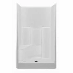Best reviews of 💯 Aquatic Industries Everyday 37-1/4 x 48 x 77-1/4 in. Alcove Shower Unit in White ✨