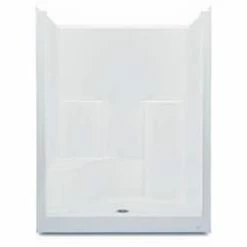 Cheapest 🎉 Aquatic Industries Everyday 37-1/4 x 60 x 80-1/4 in. Alcove Shower Unit in White ⌛