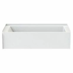 Hot Sale 🥰 Aquatic Industries 60 x 31-1/2 in. Soaker Alcove Bathtub Left Drain in White 😉