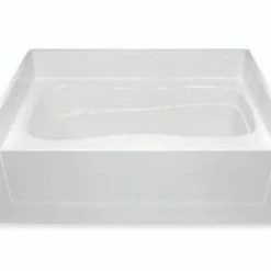 Best deal 😉 Aquatic Industries Everyday 60 x 43-1/4 in. Soaker Alcove Bathtub Right Drain in White 🎁