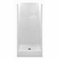 Best Pirce 🔔 Aquatic Industries Remodeline Sectionals 37-1/4 x 36 x 74 in. Alcove Shower Unit in White 🛒